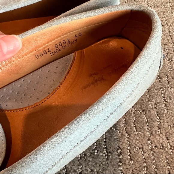 Used Italian Mario Vittamdi Blue Suede Loafers! Size 40 - Picture 7 of 10